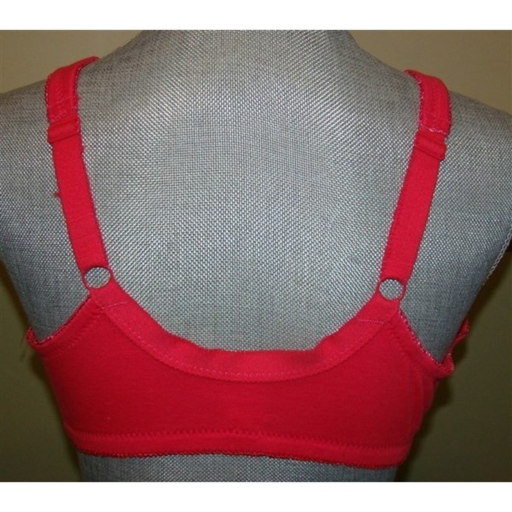 NWOT Comfort Choice 38B PINK Wirefree Front-Hook Seamless Leisure Bra 121027 - Picture 2 of 4